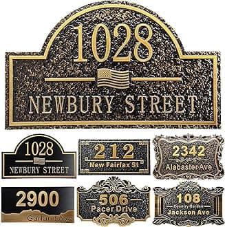 Personalized Cast House Address Plaque Custom House Number Sign Address Signs