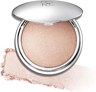 FOCALLURE Shimmer Face Highlighter Makeup Powder, Gel to Powder Glow Finish, Leaving a Lightweight & Healthy Radiance, Long Lasting Luminous Face Body Highlighter Makeup,GD01 New World