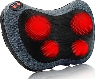 Papillon Neck Massager,Shiatsu Electric Back Massager with Heat,Neck Back Pain Relief Gifts for Mom/Dad/Women/Men,Deep Tissue Kneading Massage Pillow for Shoulder,Legs,Foot,Body Muscle Fatigue Relief