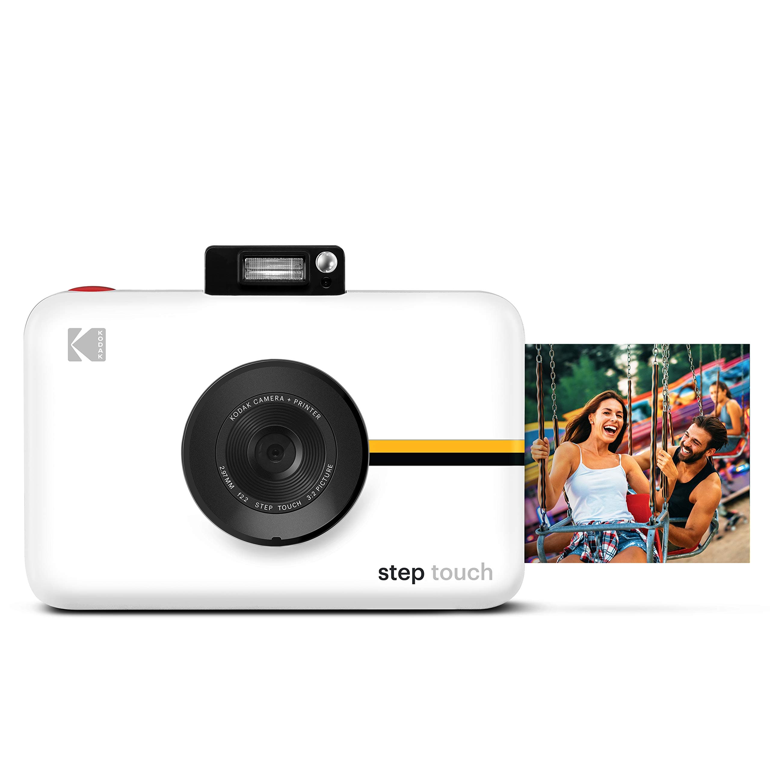 Step Touch | 13MP Digital Camera & Instant Printer with 3.5 LCD Touchscreen Display, 1080p HD Video - Editing Suite, Bluetooth & Zink Zero Ink Technology | White