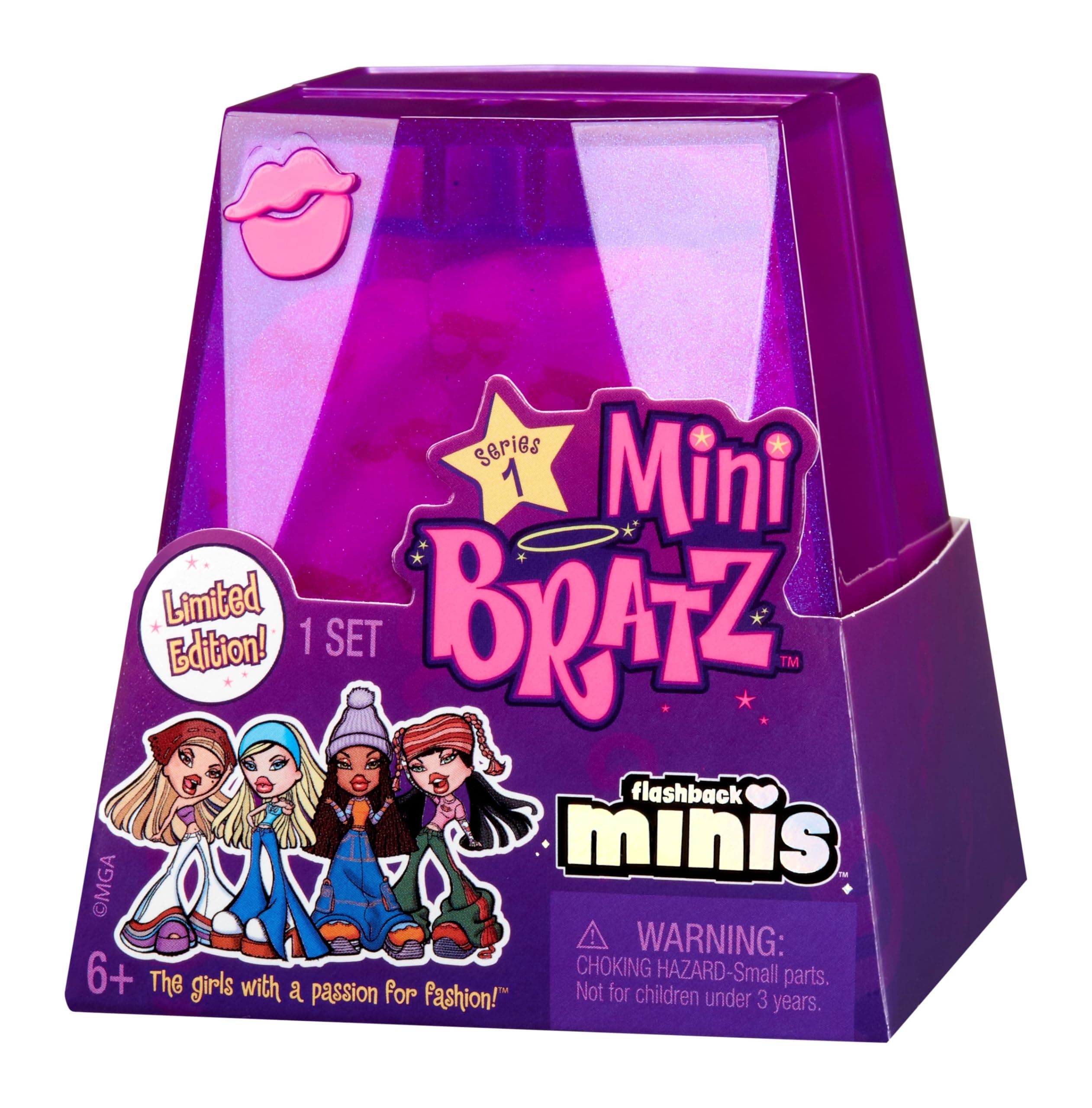 MGA's Miniverse Bratz Y2K Nostalgia Flashback Minis Limited Edition Dolls -RANDOM ASSORTMENT -2 Bratz Mini Dolls and Blind Packaging That Doubles as Display -Great Gift for Kids & Collectors Ages 6+