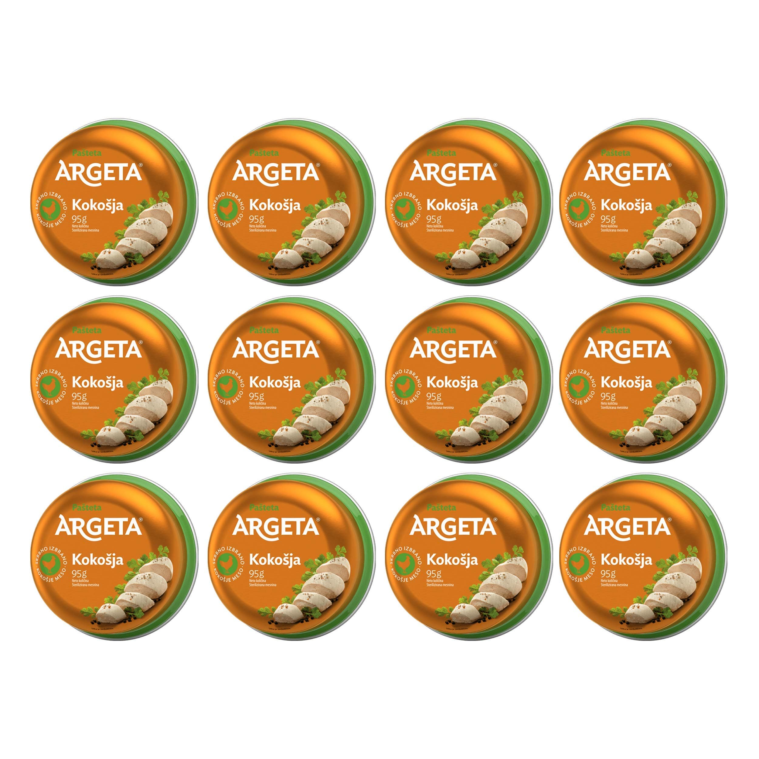 Argeta Chicken Pate (Pack of 12 x 95g)