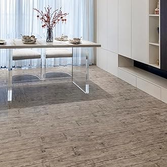 Vinyl Flooring - Linoleum Flooring with Wood Effect, Peel and Stick, Floor Tiles, Self-Adhesive, 2.0 mm, 7 Pieces, Waterproof, for Kitchen, Living Room