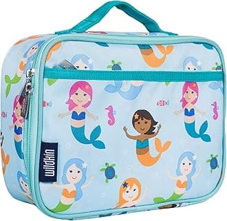Kids Insulated Lunch Box – Durable and Reusable for School & Travel - Mermaids