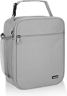 Lunch box Lunch bag for men women Insulated Lunchbox Lunch bags for Work Picnic Travel (Light grey)