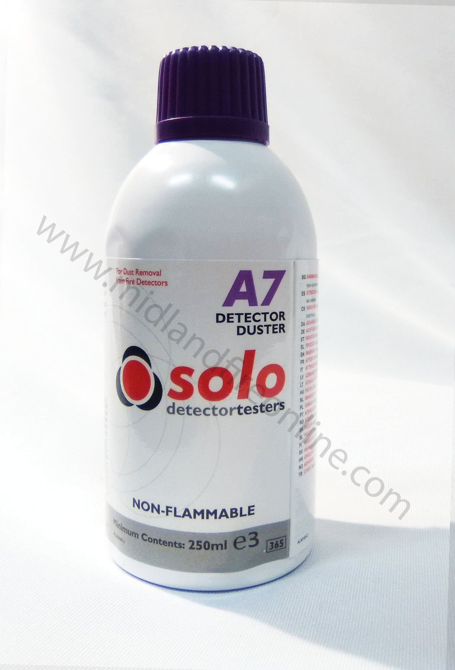 Solo A7 Aerosol Detector Duster 250ml by Midland Fire On-Line
