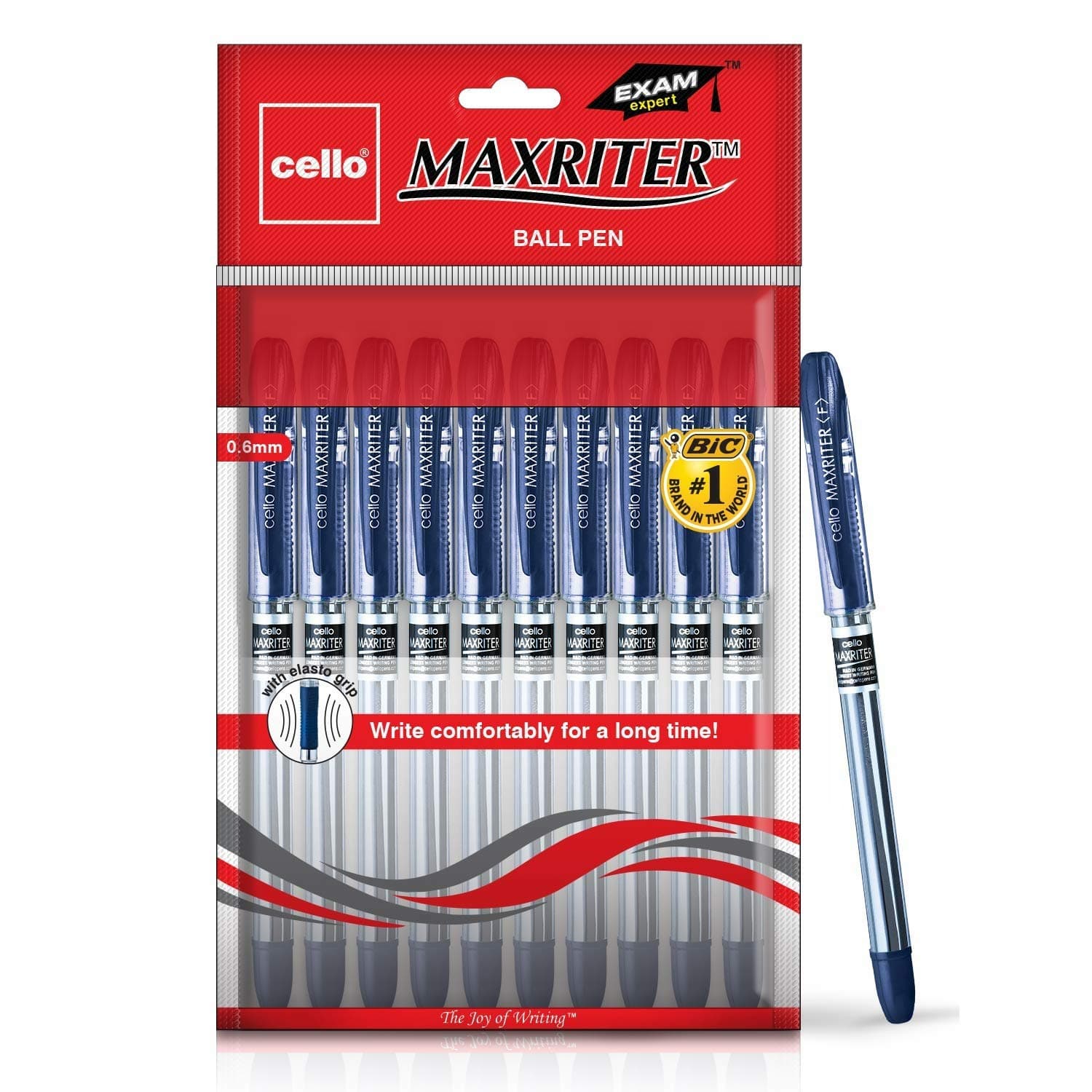 Maxriter Ball Pen Set - Pack of 10 (Blue)