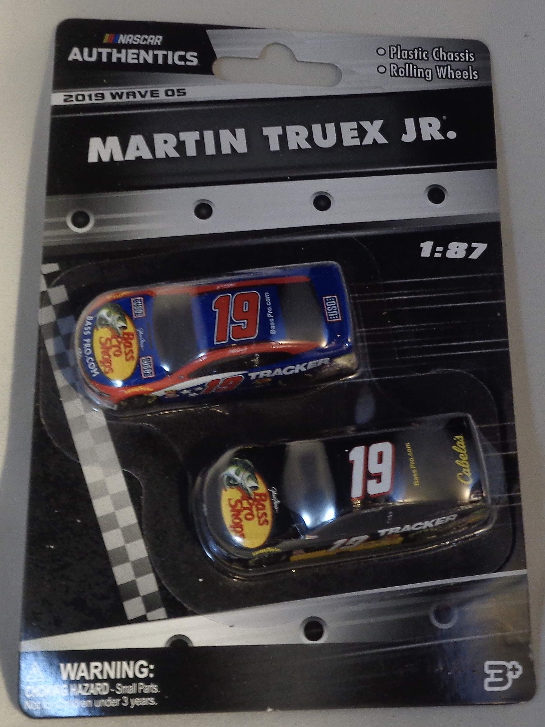 NASCAR Authentics 1:87 Die-Cast #19 Martin Truex JR. RWB & Tracker Ages 3+ 2019 Wave 05