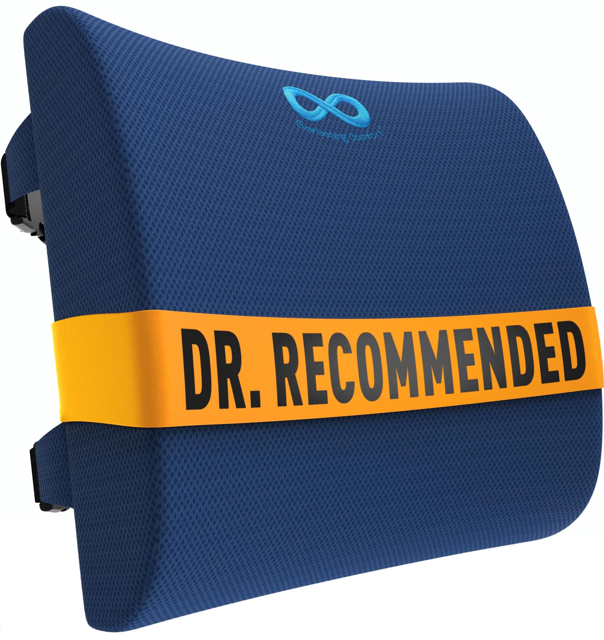 Everlasting Comfort Lumbar Support Pillow for Office Chair Back - Improve Posture While Sitting - Memory Foam Cushion Design for Computer Desk, Car, Gaming, Couch, Recliner