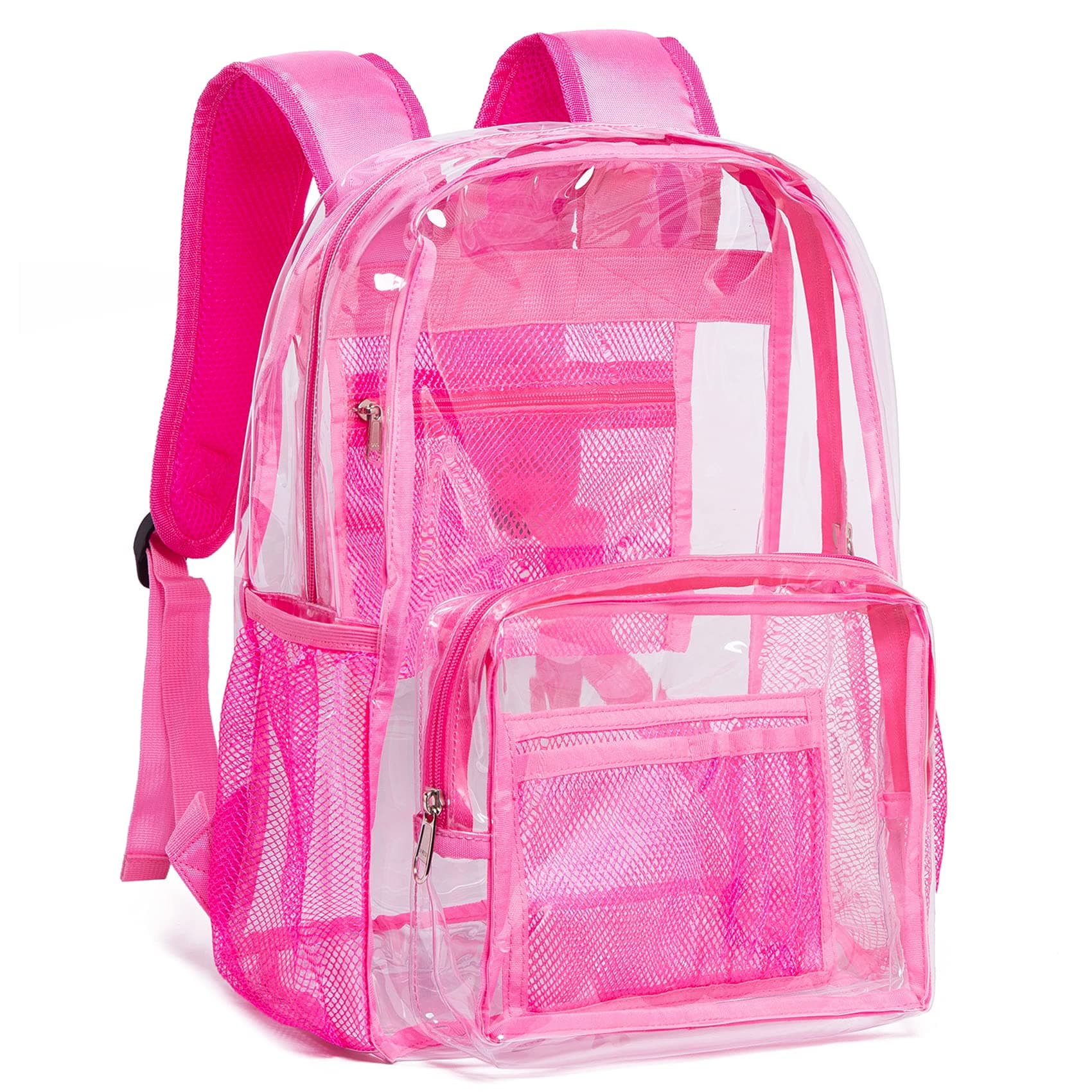 VorspackClear Backpack Heavy Duty PVC Transparent Backpack with Reinforced Strap for College Workplace