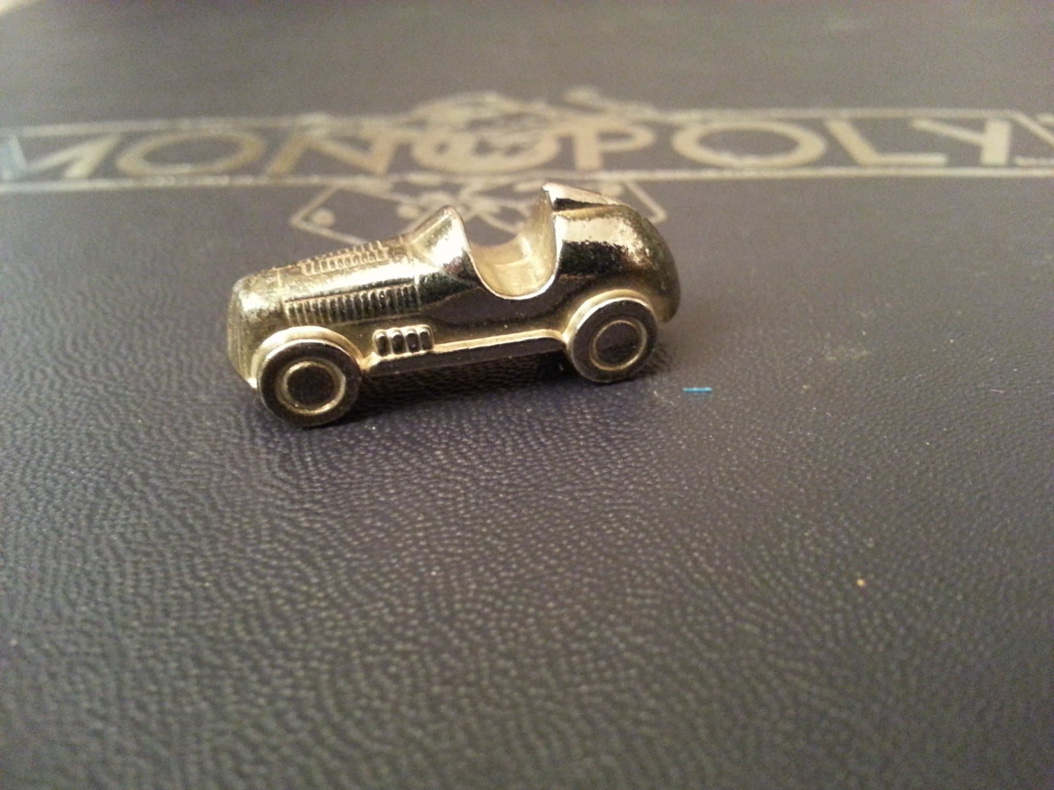 (Read Description Carefully) Monopoly - Deluxe Edition (Replacement Parts Only) Gold Looking Metal Game Token/Piece - Automobile Car