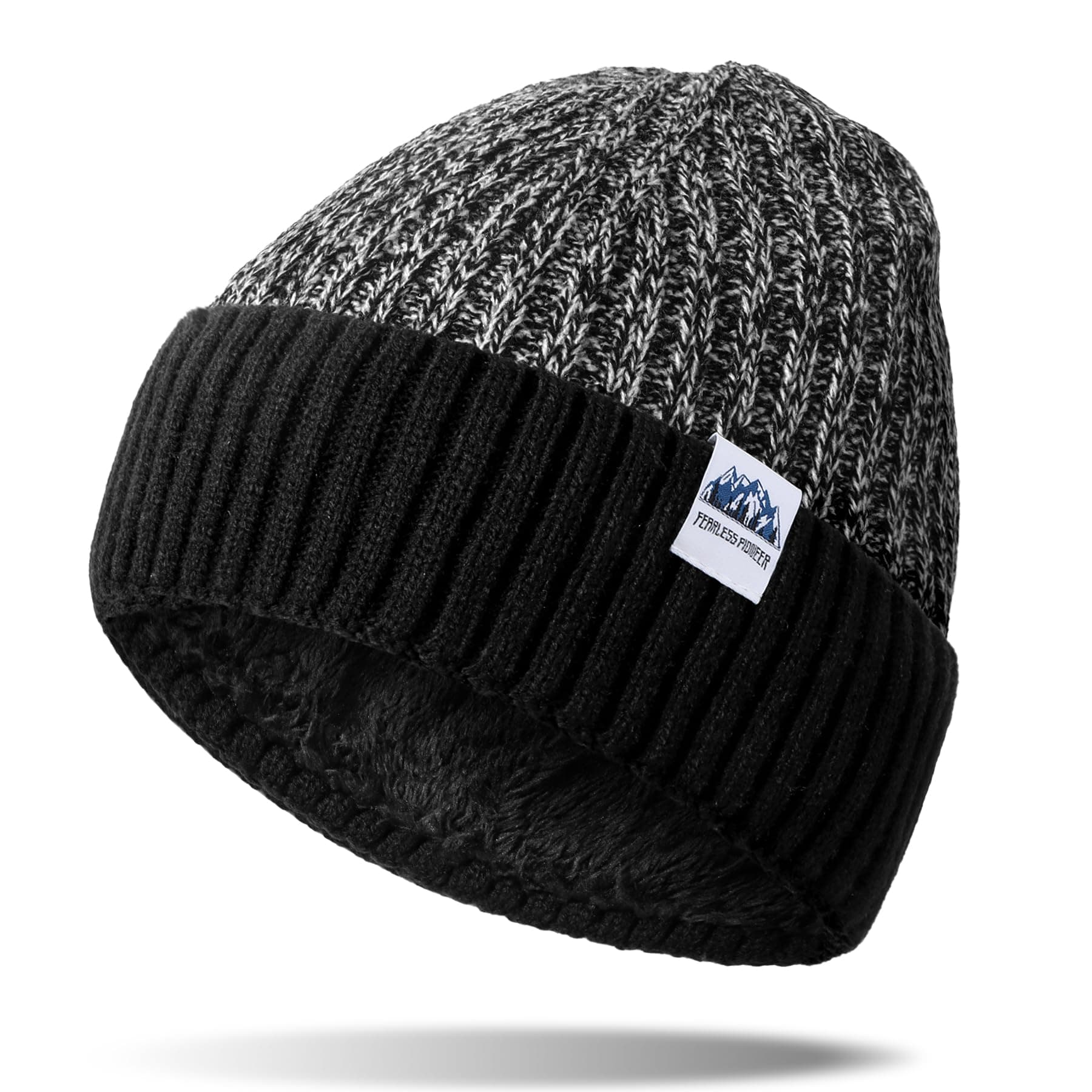 Men’s Beanie Hat – Soft Fleece-Lined Winter Knit Cap, Comfortable & Warm, Snug Fit, Velvety Interior