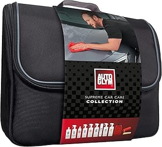 Autoglym Supreme Car Care Collection, 12-Piece Car Cleaning Kit, Car Care Gift Set Includes, Rapid Ceramic Spray-500ml, Fast Glass-500ml, Interior Car Shampoo-500ml & More