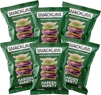 Plant Based Crisps CINNAMON CHURRO - Gluten Free, Grain Free, 100% Kosher, Vegan Healthy Snacks, Crunchy Puffed Snack, Only 90 Calories Per Bag (Case of 6)