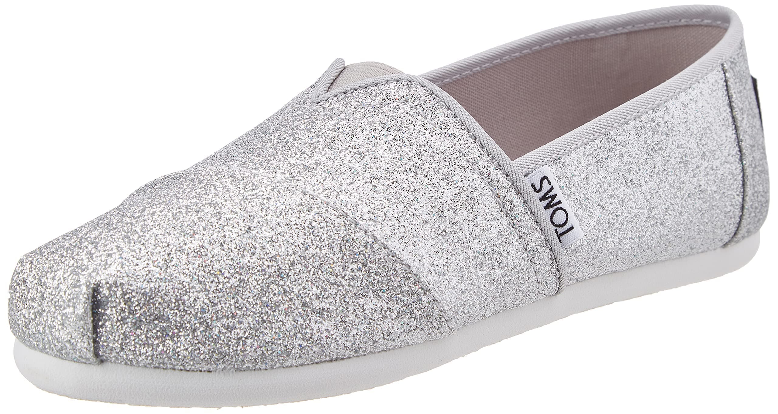 TOMS Girl's Glitter AlpargataLoafer Flat