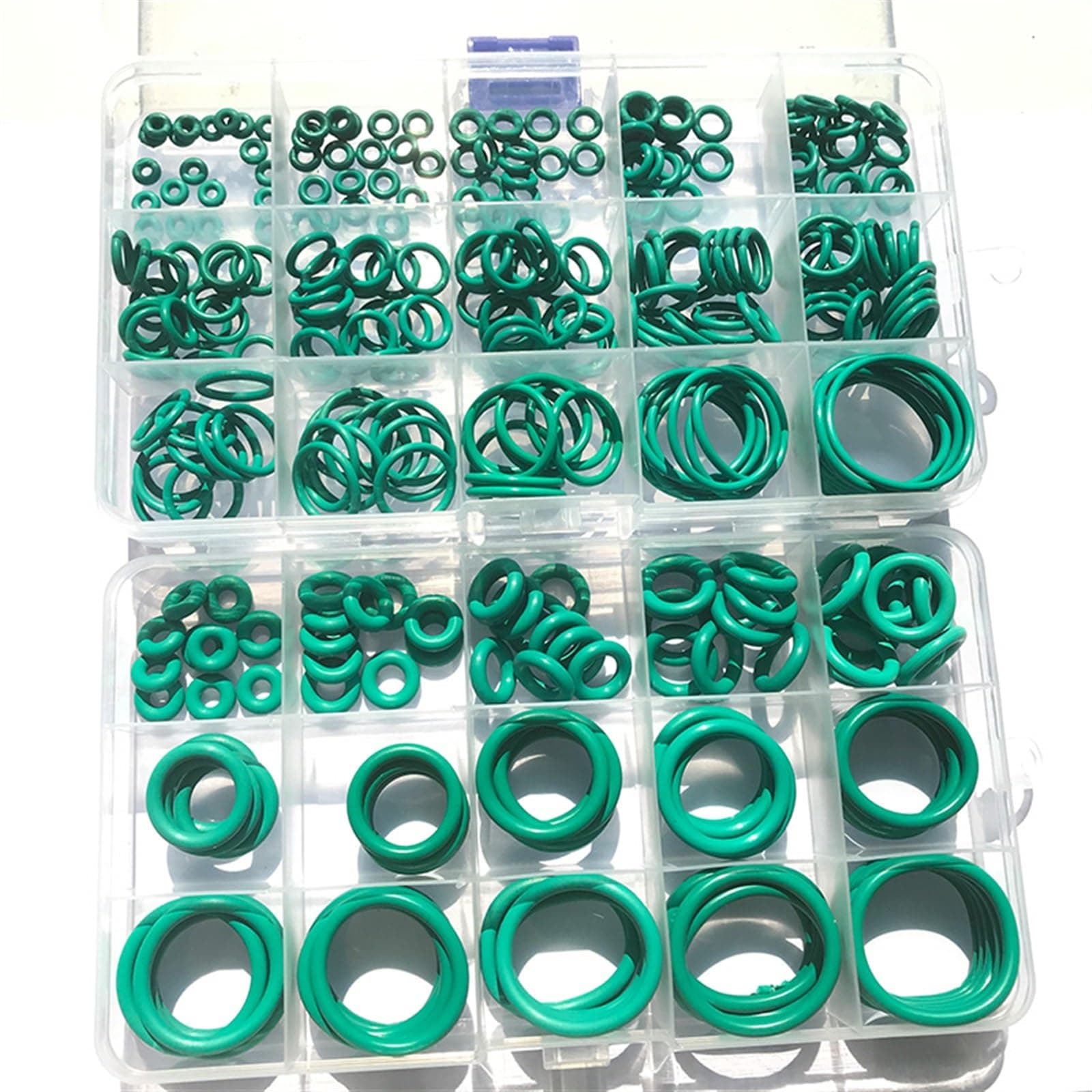Rubber O Rings 250-100Pcs FKM O Ring CS 1~3.1mm OD 4~32mm Sealing Gasket Insulation Oil High Temperature Resistance Fluorine Rubber O Ring Sealing Gasket (Color : 1.5mm 250PCS (1set))