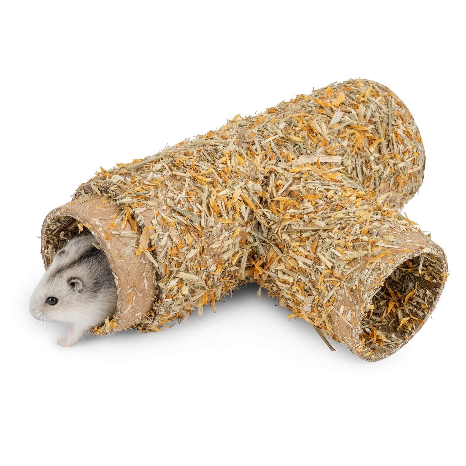 Niteangel Creative & Composable Hamster Tunnel: - DIY & Build Unique Tube Burrow as Hideout for small sized animals like Hamsters Mouse Gerbils Mice (T-Shape)