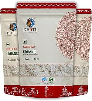 Dhatu Organics Jowar Flour, 500g (Pack of 3)