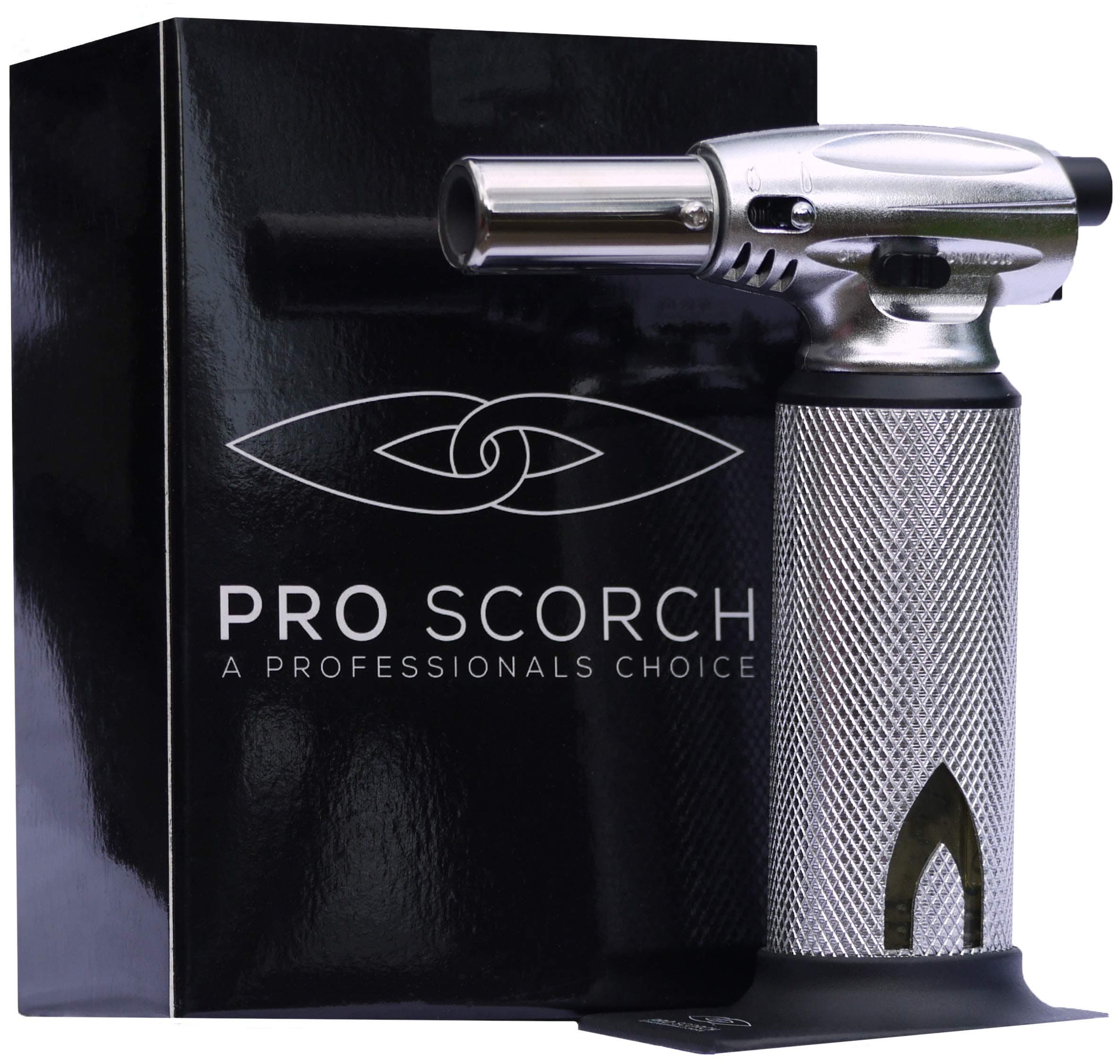 Kitchen Blow Torch | PRO Scorch | The Best Premium Culinary Torch Kitchen Accessory | Piezo Electric | Chrome | Butane