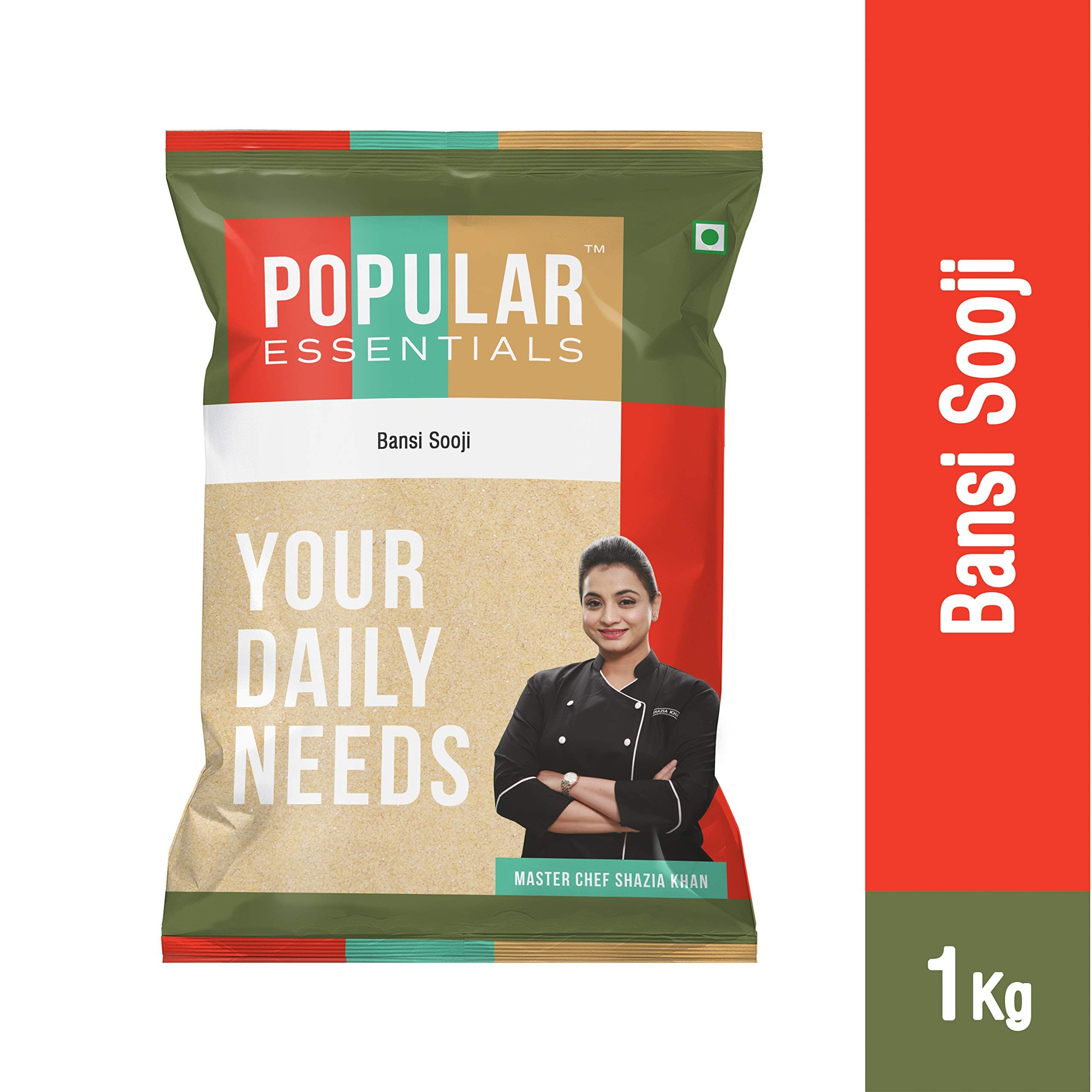 Popular Essentials Bansi Sooji, 500g