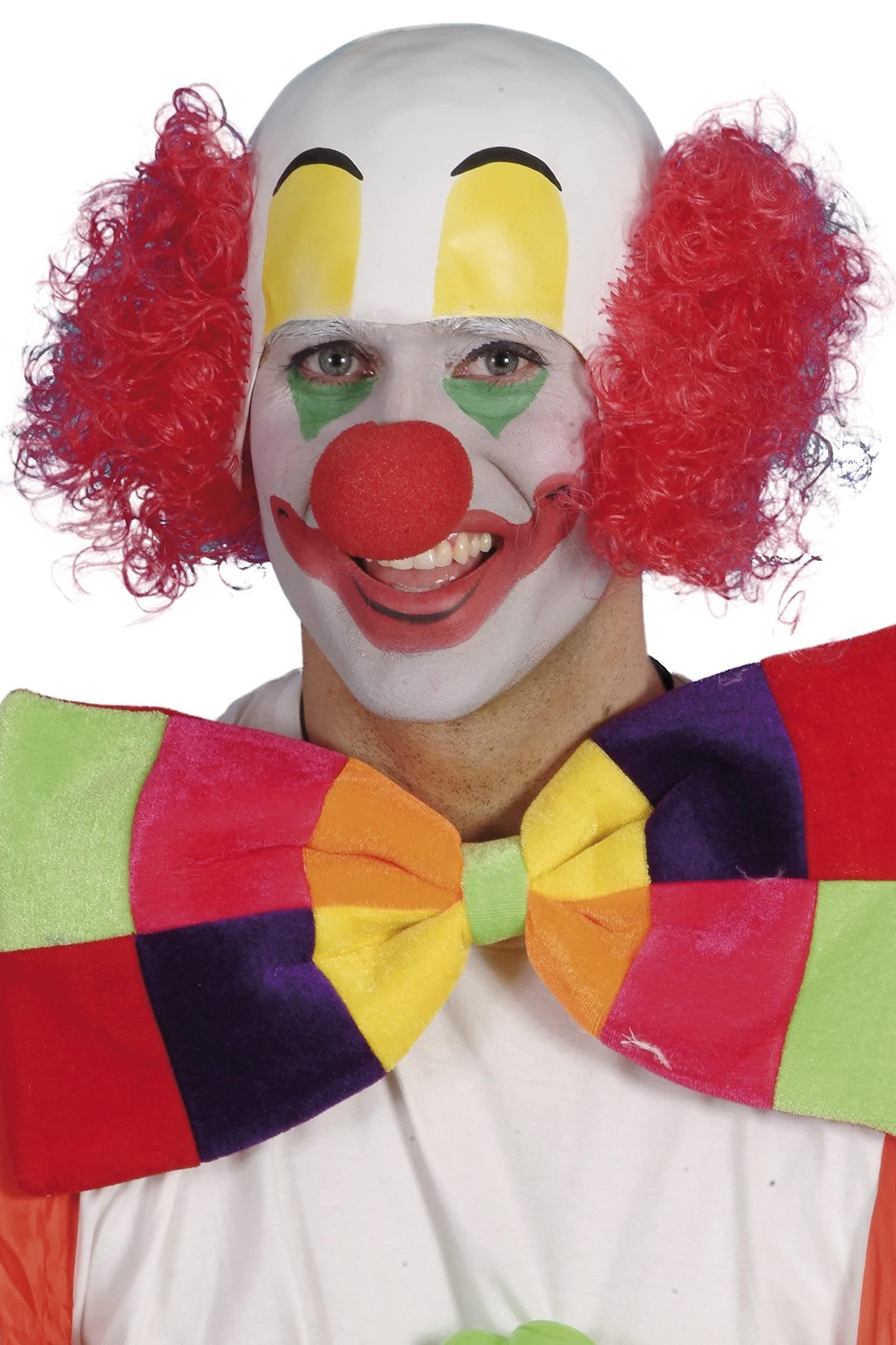 Smiffys Clown Head Rubber Top with Hair