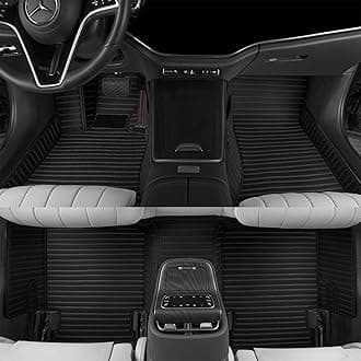 Custom car Floor mat is Compatible for Mercedes-Benz，to All Models for Benz (2000-2025) C260/C200/S500/ A260/ B200，Luxurious ‌All-Weather car Floor MATS. (Black.)