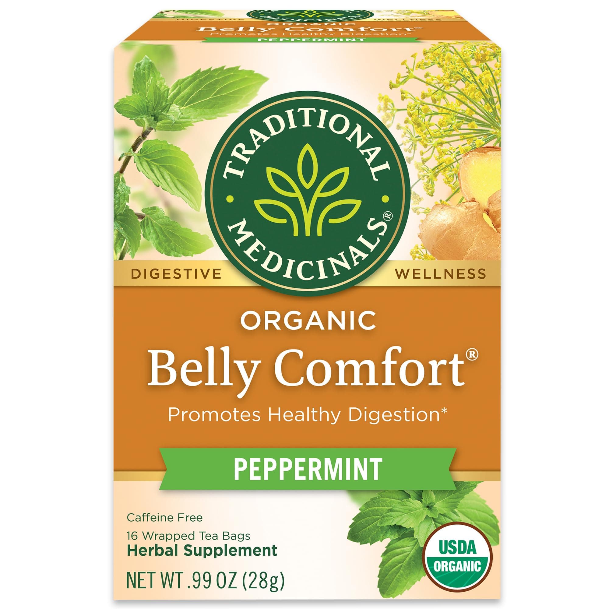 Tea Belly Comfort Peppermint, 16 Ct