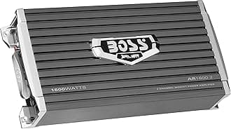 BOSS Audio Systems AR1600.2 2 Channel Car Amplifier - 1600 Watts, Full Range, Class AB, 2-4 Ohm Stable, Mosfet Power Supply, Bridgeable