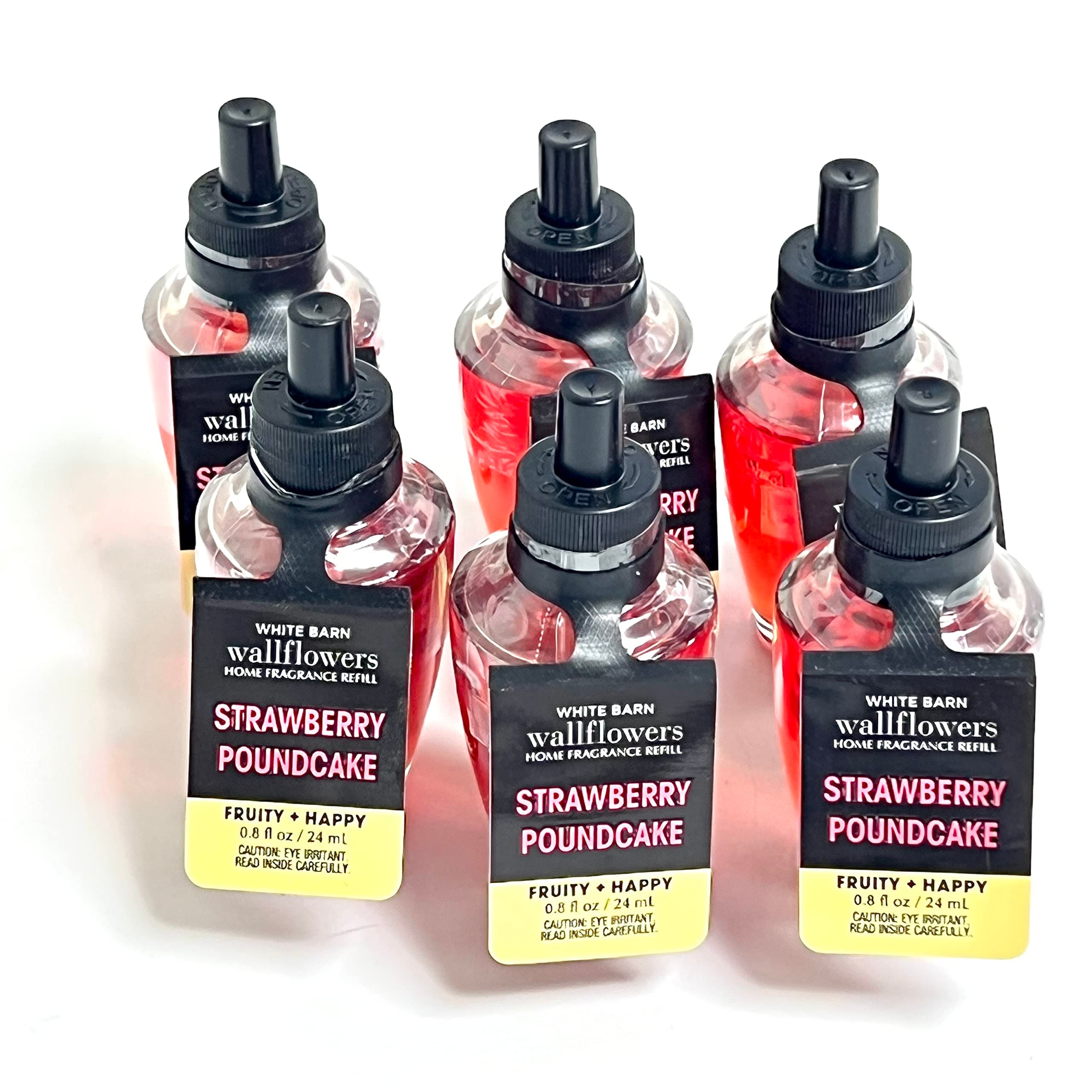 Bath & Body Works and 6 Pack Strawberry Pound Cake Wallflowers Fragrance Refill 0.8 Oz.