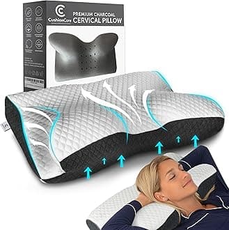 CushionCare Bamboo Charcoal Cervical Sleeping Pillow
