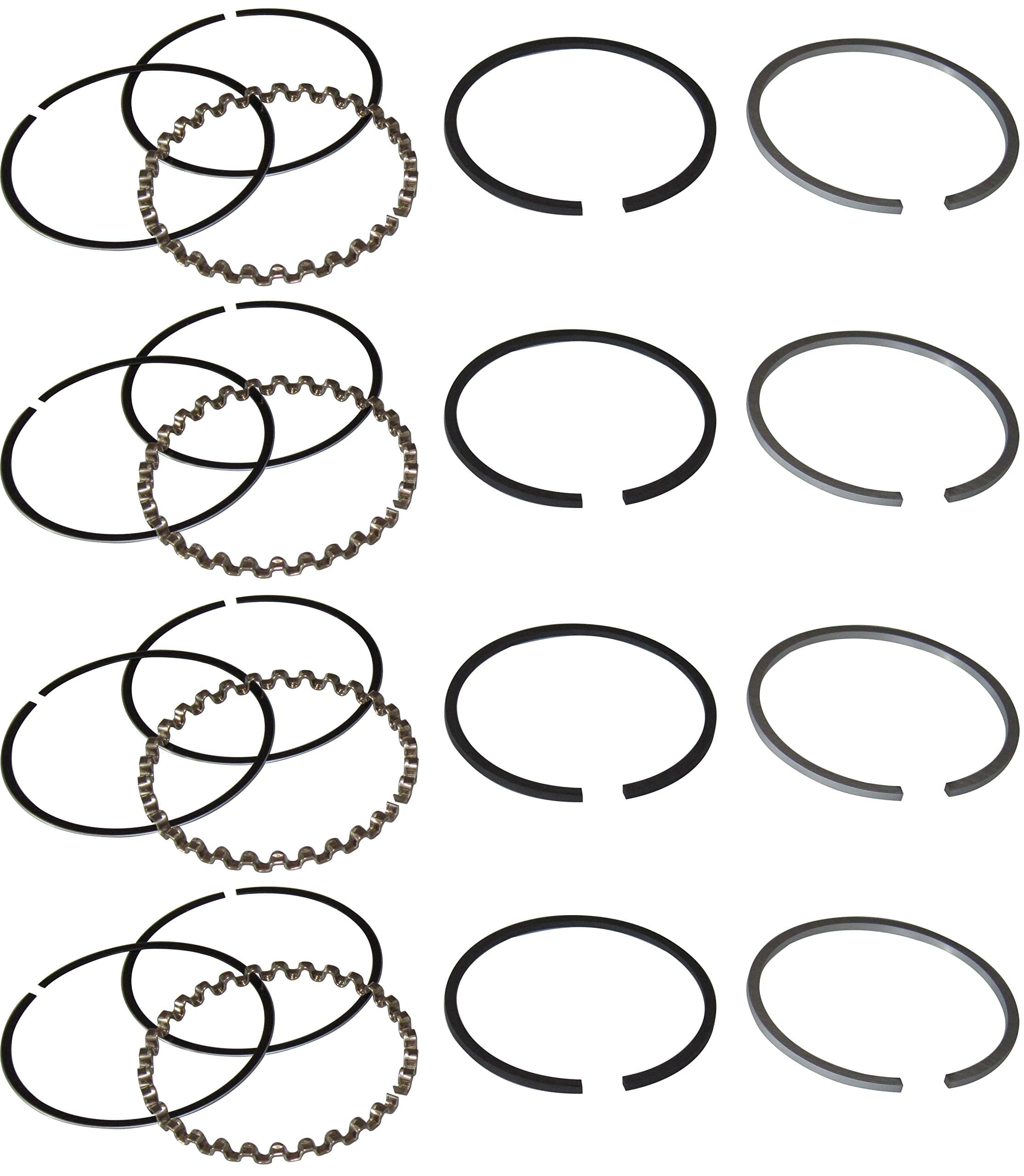 Premium Quality 4 Piston Rings Standard Made for IH International Cub Cub Lo Boy 154 184 185 C60.