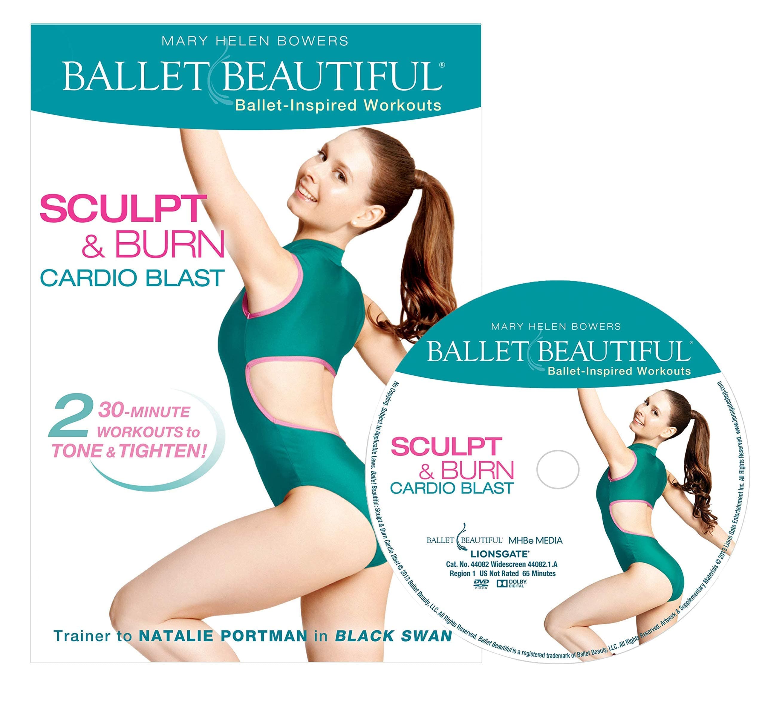 Ballet Beautiful Ballet Workout DVD - Sculpt & Burn Cardio Blast. Mary Helen Bowers Barre Dance Inspired Fitness DVD