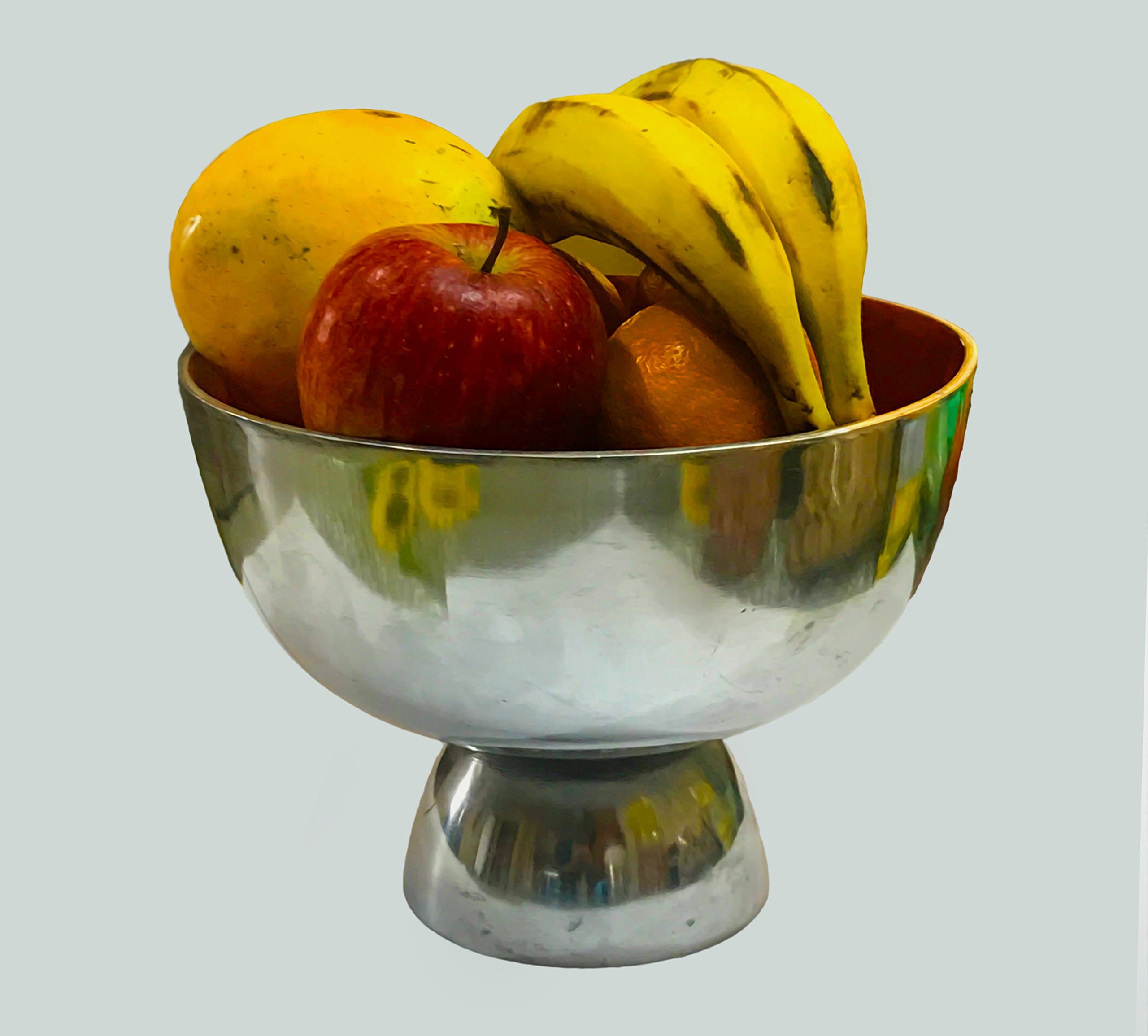 Hindustani Sauadagar Hand Made Decorative Metal Fruit Bowl Functional Table Decorations- Centerpieces for Dining/Living Room - Best Wedding/Birthday/Anniversary Gift