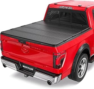 5.5FT Quad Fold Hard Truck Bed Tonneau Cover Compatible with Ford F150 2015-2025 2026 Ford F-150 Bed On Top 4 Fold Aluminum Bed (67Inch)