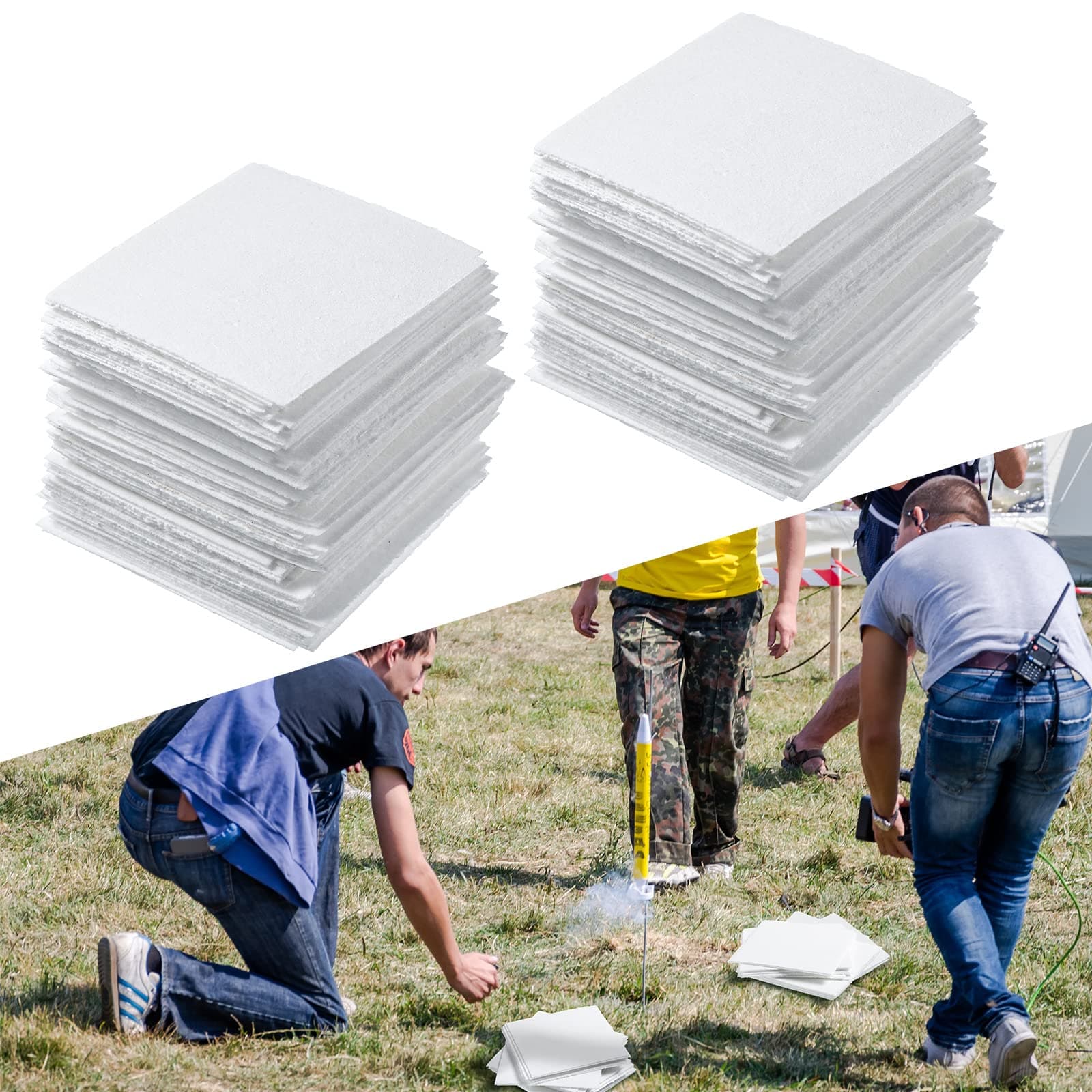 80 Pcs Model Rocket Engines Recovery Wadding Bulk Aerospace Model Rocket Engines Accessories Wadding Starter Kits