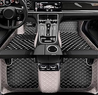 SARAHS Customized car Floor mats -Suitable for 99% of Cars, SUVs, and Trucks - car Pads to Protect Vehicle Interior Floor Accessories (Grey and Black)