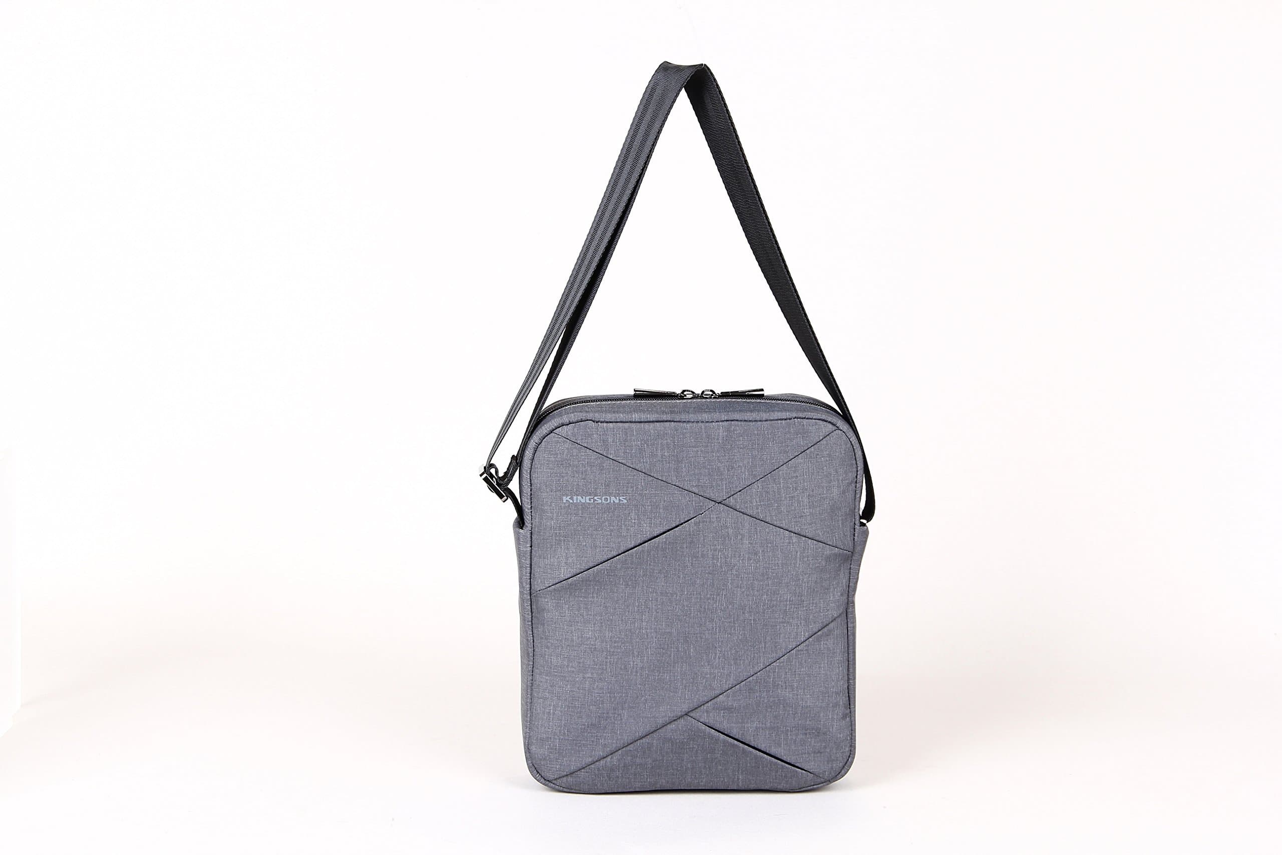 Kingsons Sliced Series 10.1" Tablet Shoulder Bag - Grey