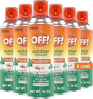 Outdoor Fogger Backyard Pretreat Kills and Repels Mosquitoes and Flies Fast Acting Up to 6 Hours 16 Ounce (Pack of 6)
