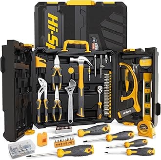 Hi-Spec 113-Piece Hand Tool Set – Complete Tool Kit for Home & Professional Use, Includes Toolbox & Essential Tools