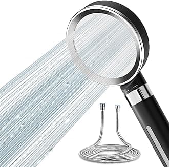 Magichome Shower Head & Hose 2M, Hard Water Filter with PP Cotton & Activated Carbon, Chlorine-Free & Water-Saving Shower Head