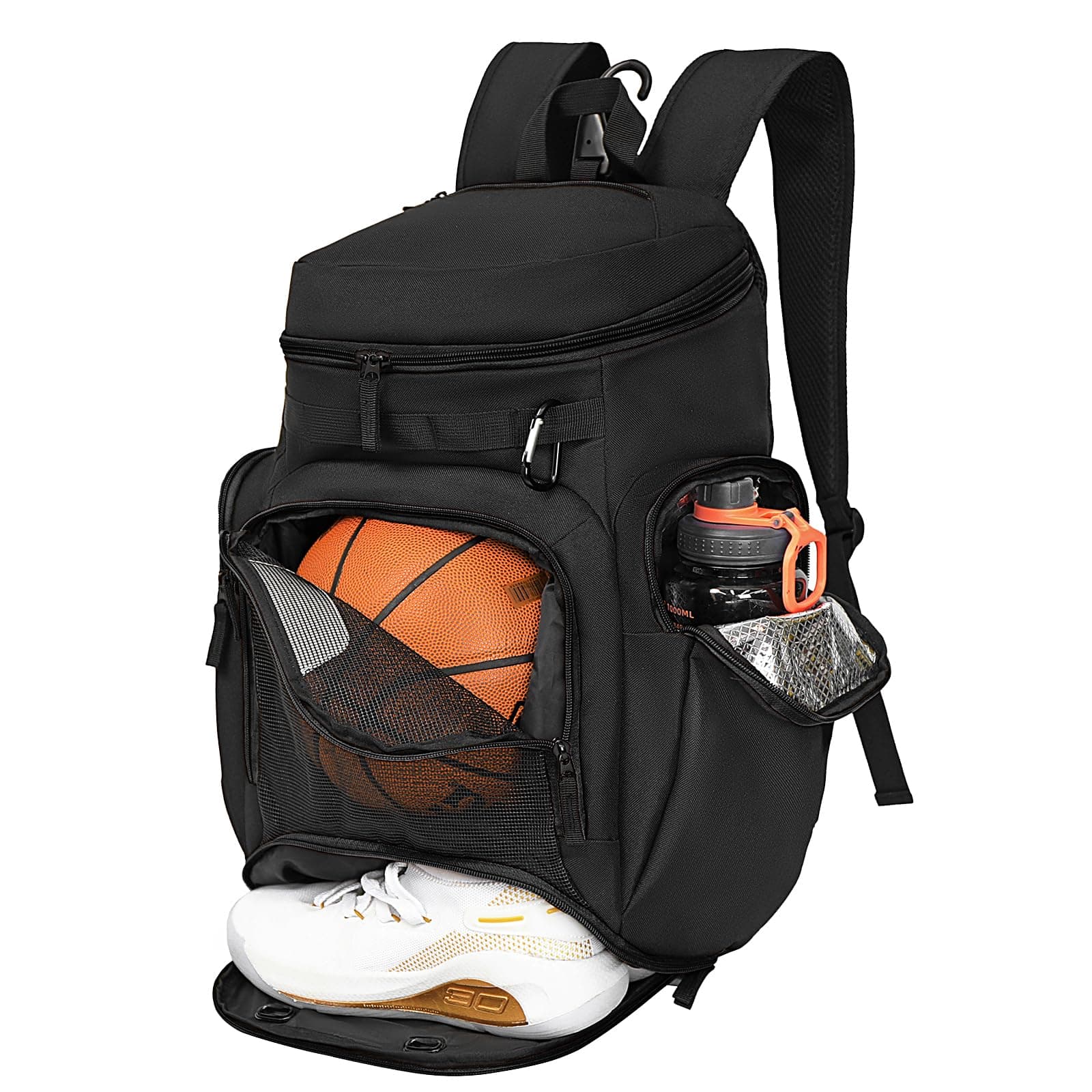 Basketball Backpack Bag with Ball Compartment Ventilated Shoe Compartment for Men Youth Soccer Volleyball Training