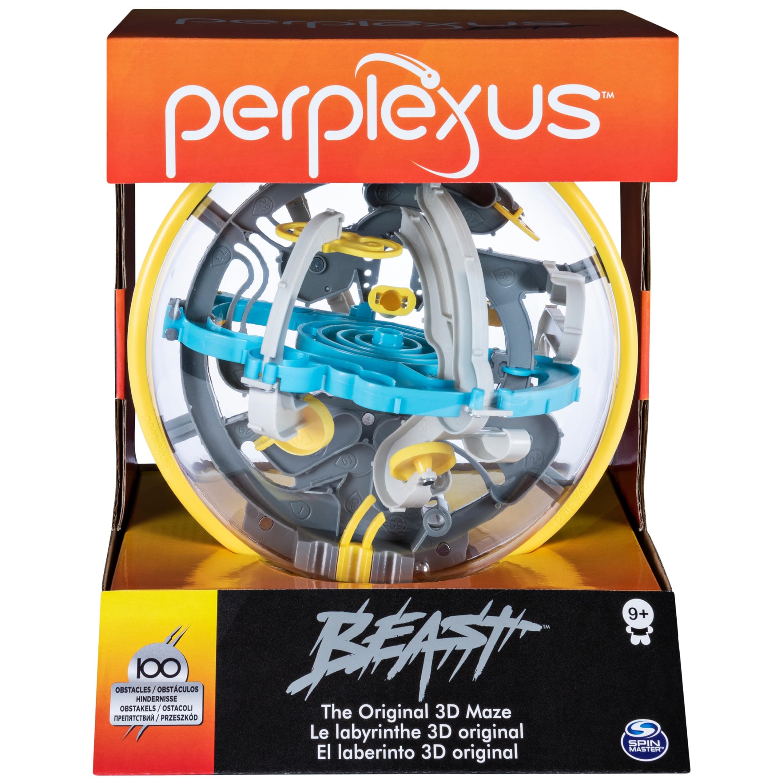 Perplexus Beast, 3D Maze Game with 100 Obstacles, Easy Christmas Toy Gift Idea for Kids and Adults