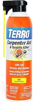 TERRO T1901-6 Ready to Use Indoor and Outdoor Carpenter Ant, Termite, and Carpenter Bee Killer Aerosole Spray - 16 Ounces