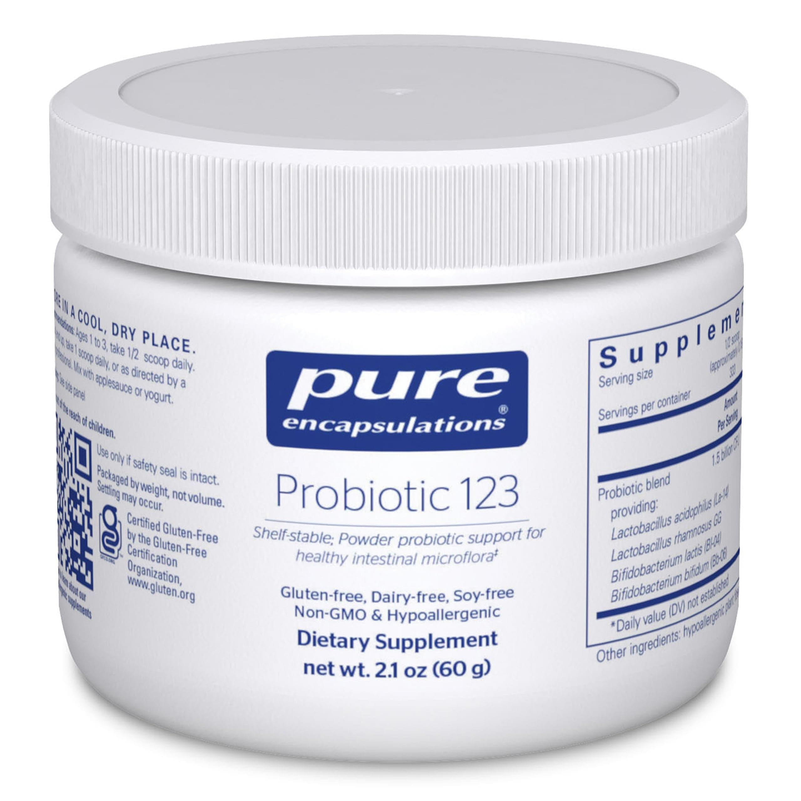 Probiotic 123 | Children's Probiotic Support for Healthy Intestinal Microflora* | 2.1 Ounces