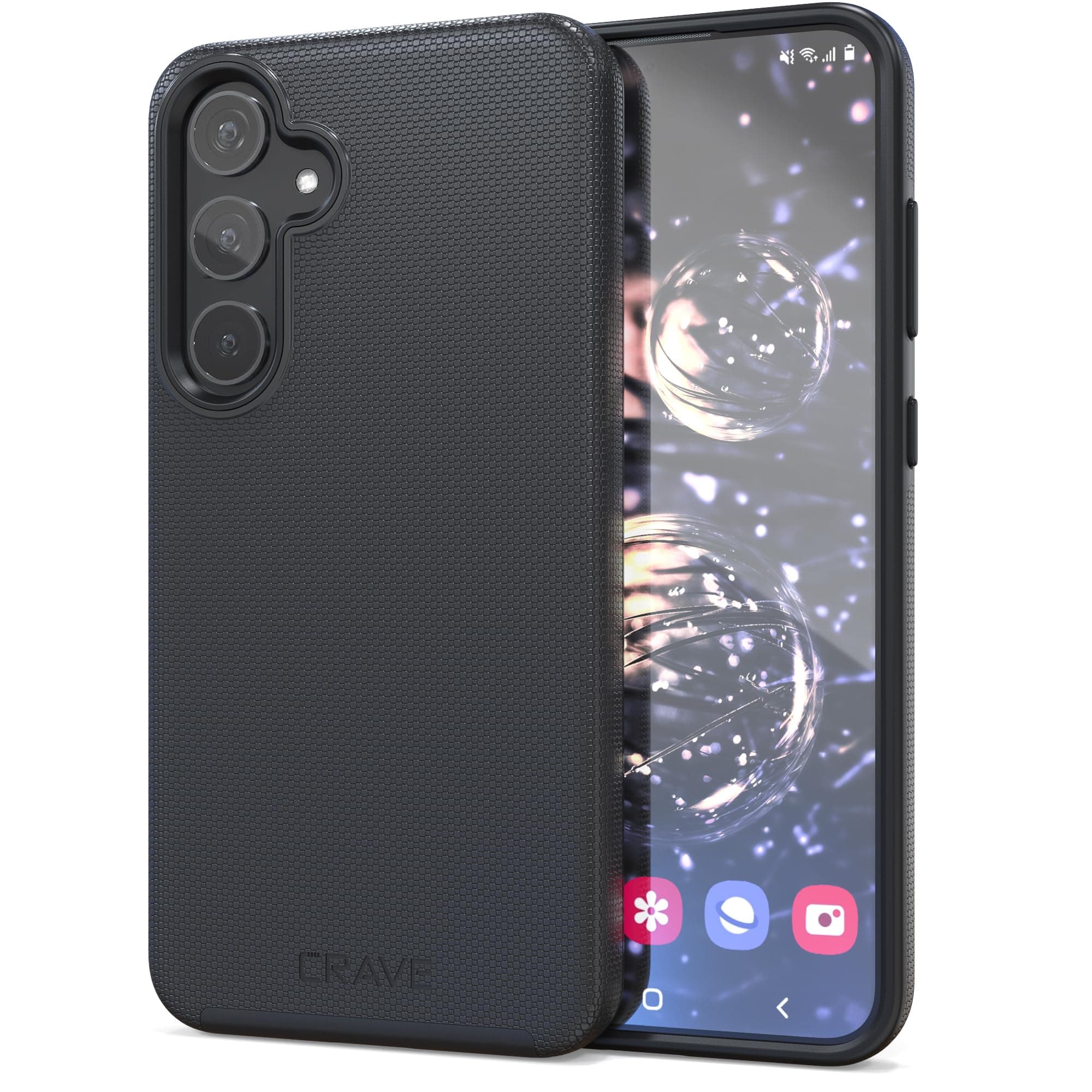 Crave for Samsung Galaxy S24 Plus Case, Shockproof Protection Dual Layer Case for Samsung Galaxy S24 Plus (6.7 inch) - Black