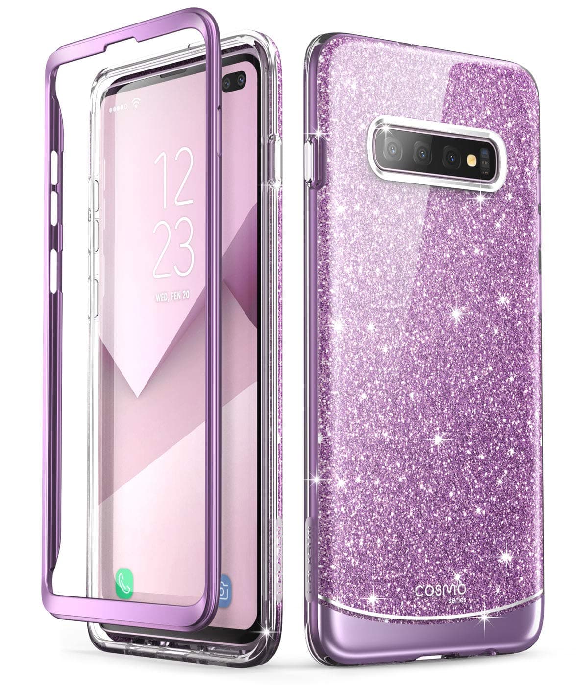 i-Blason Cosmo Series Designed for Galaxy S10 Plus Case Stylish Protective Bumper Case Without Built-in Screen Protector for Samsung Galaxy S10 Plus 2019 Release (Purple)