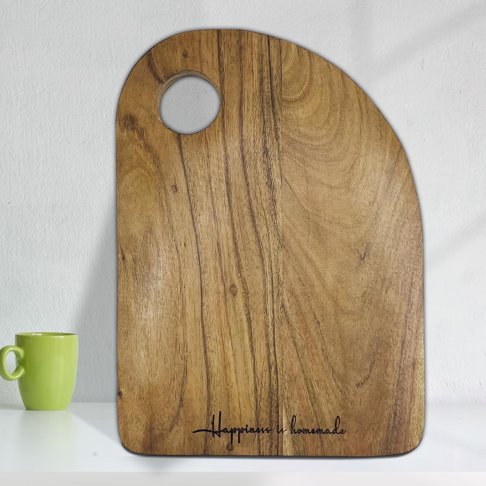 RAG28 Acacia Wood Kitchen Chopping Board | Cutting Board | Serving Board | Natural Seasoned Wood (Size: 14X10X0.75 Inches) CT01