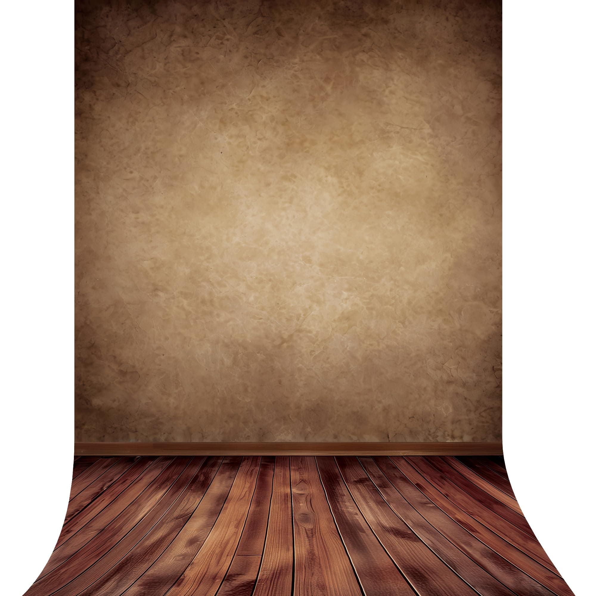 Riyidecor Brown Backdrop Rustic Wall Wooden Floor 5Wx7H Feet Soft Fabric Polyester Newborn Abstract Portrait Baby Photography Background Decorations Birthday Headshot Photo Backdrop for Photoshoot