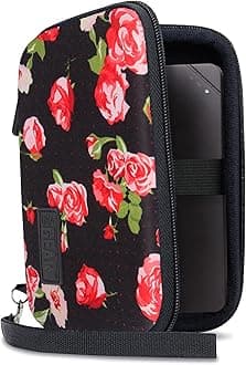 USA Gear Portable WiFi Hotspot for Travel Carrying Case - Internet Booster Case with Wrist Strap Compatible with 4G LTE Wi-Fi Mobile Hotspots from Verizon Orbic, Netgear, Huawei, GlocalMe - Floral