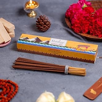 Nirmalaya Premium Kashmiri Musk Incense Sticks | Pack of 40 Sticks | 100% Natural & Charcoal-Free | Luxury, Hancrafted Organic Agarbatti for Pooja, Meditation, Yoga and Aromatherapy